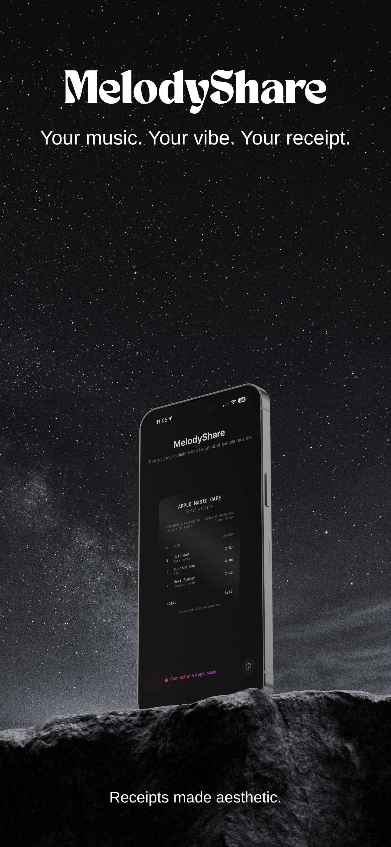 MelodyShare app interface